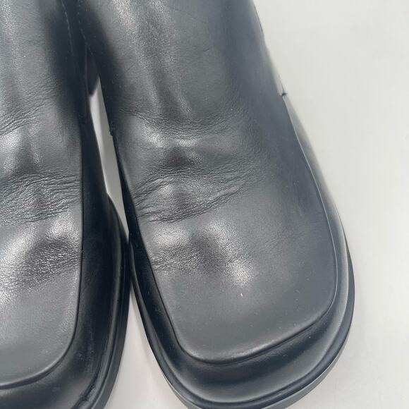 FRANCO SARTO Shoes Size 6 Bocca Loafers Leather Black Slip On Classic Office - Picture 9 of 16